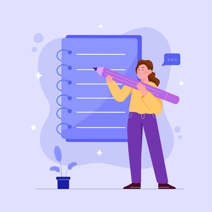 Desk with leather desk pad, walnut desk organizer, wireless keyboard and mouse, and porcelain mug.